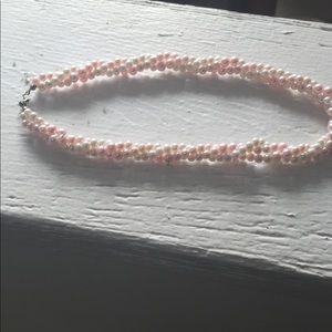 Pearl necklace choker